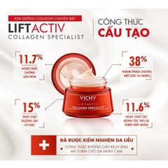 Kem dưỡng chống Lão Hóa Vichy Liftactiv Collagen Specialist 15ml