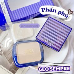 Phấn phủ nén GEO SEMPRE C WATER TWO WAY + Tặng kèm lõi refill