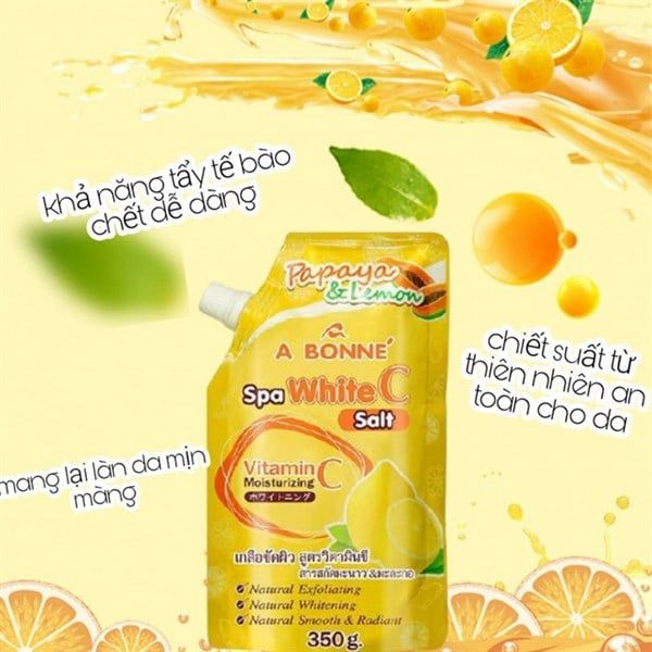 Muối Tắm Sữa Tẩy Tế Bào Chết A Bonné Spa White C Salt 350gr