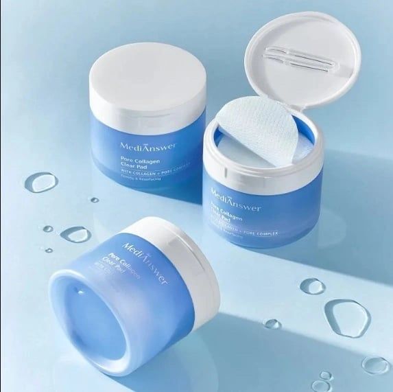 Toner Pad Medianswer pore collagen cấp ẩm,se khít lỗ chân lông (80 miếng)