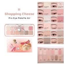 Phấn mắt Clio pro eye palette air #11shopping cheese