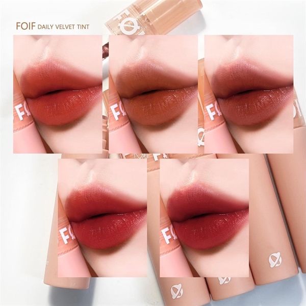 Son Kem Lì Thuần Chay Foif By Merzy Daily Velvet Tint #VT2 cam cháy