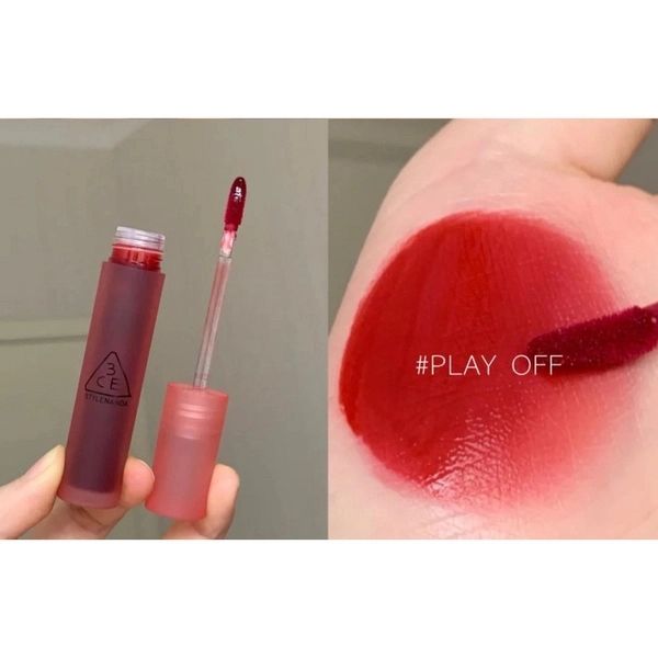 Son tint Lì 3CE Velvet Lip Tint #play off -đỏ thuần