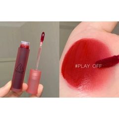 Son tint Lì 3CE Velvet Lip Tint #play off -đỏ thuần