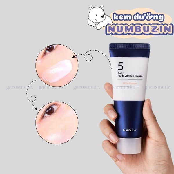 KEM DƯỠNG DA MẶT HÀNG NGÀY NUMBUZIN NO.5 DAILY MULTI VITAMIN CREAM
