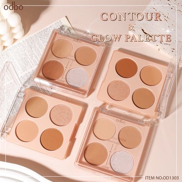 Phấn Tạo Khối hightlight Odbo Contour & Glow #02
