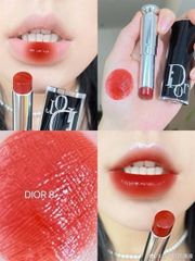 SON DIOR ADDICT HYDRATING SHINE LIPSTICK #8-đỏ cam minisize 1,6g full box
