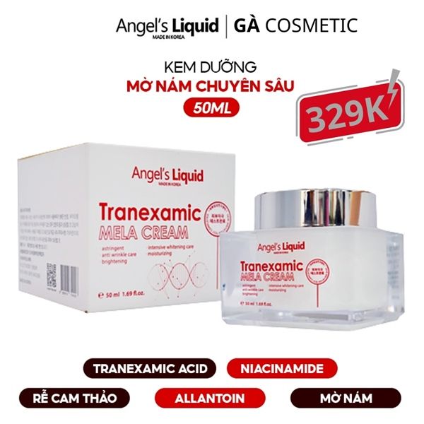 kem dưỡng siêu làm trắng mờ thâm nám Angle’s liquid tranexamic mela ampoule 50ml