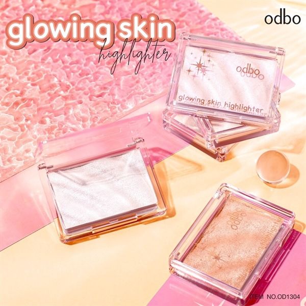 phấn bắt sáng Odbo glowing skin hightlighter #03