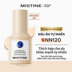 kem nền da khô Mistine cover all foundation #NN120 da ấm tự nhiên
