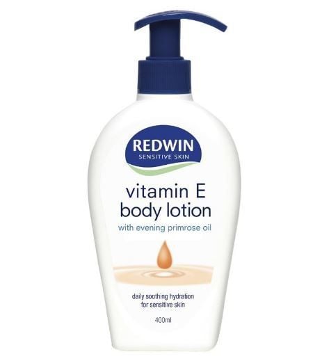 Dưỡng thể vitamin E body lotion Redwin 400ml (Vòi)