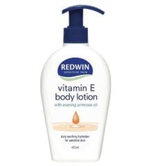 Dưỡng thể vitamin E body lotion Redwin 400ml (Vòi)