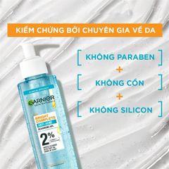 sữa rửa mặt dạng gel Garnier anti acne bright complete 120ml