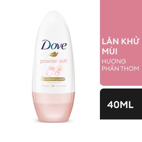 Lăn khử mùi Dove power soft 48H hương phấn 40ml