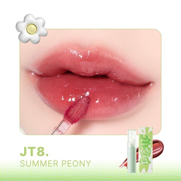 Son tint bóng thuần chay Merzy foif juicy fit tint #Jt8