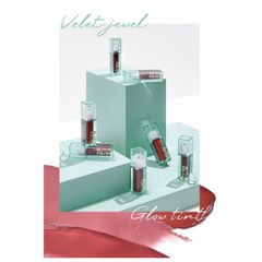 Black rouge double layer over velvet 3 jewel glow tint