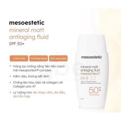 Kem Chống Nắng Mesoestetic Mesoprotech Mineral Matt SPF50 50ml