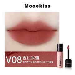 Son Môi Mooekiss velvet lip mud Chất Nhung Lì Lâu Trôi #V08