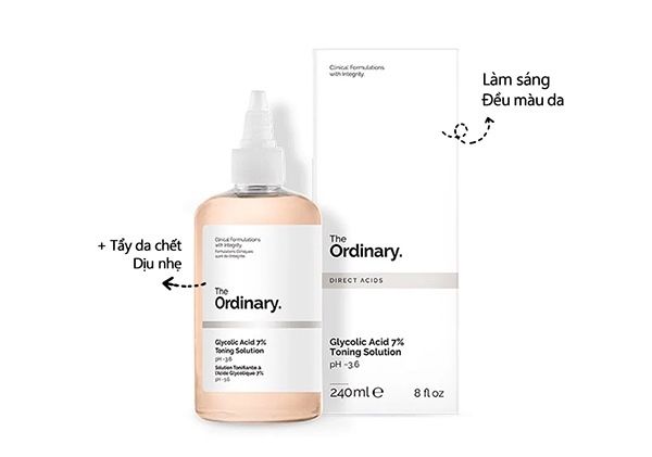 Nước hoa hồng The Ordinary Glycolic Acid 7% Toning size 100ml