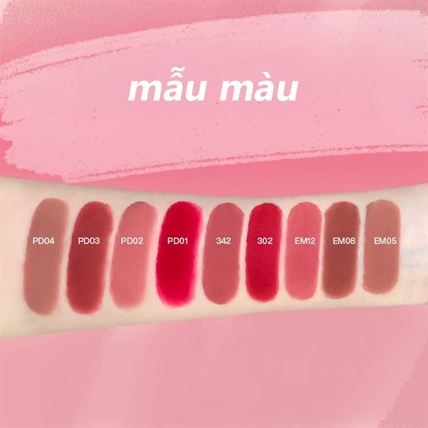 Son Kem Lì INTO YOU Shero Super Matte Lip & Cheek Mud PD02