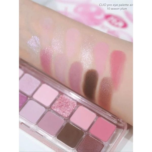 Phấn mắt Clio pro eye palette air #10 season plum