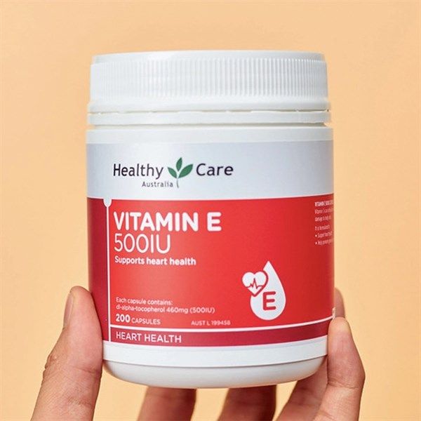 Viên uống bổ sung Vitamin E Healthy Care 500IU 200 viên của Úc