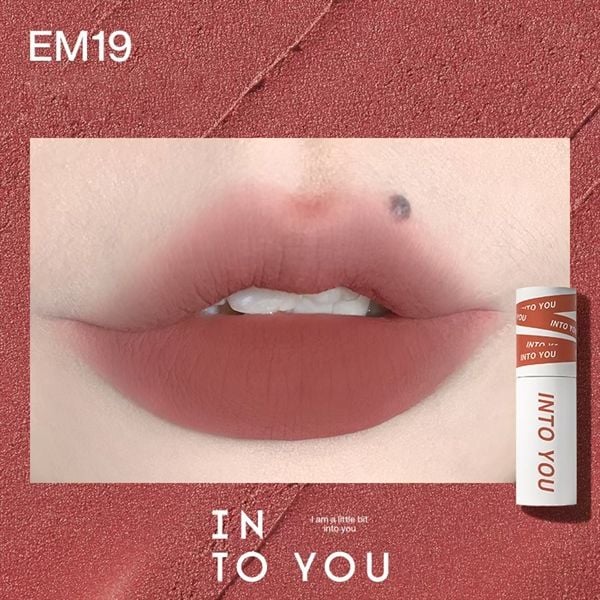 Son Kem Lì INTO YOU shero super matte lip & cheek mud EM19 dạng thỏi