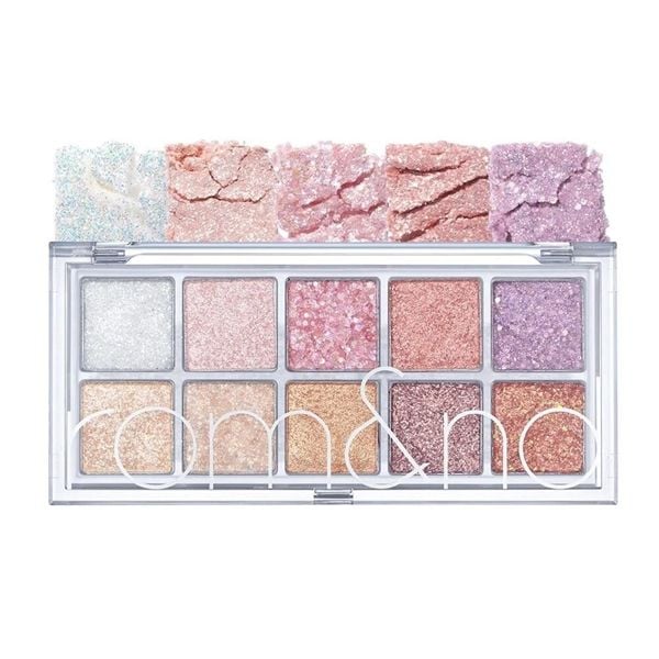 Bảng Phấn Mắt 10 Ô nhũ Lấp Lánh Romand Better Than Eye Palette #00