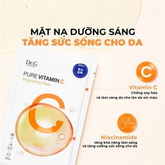 Mặt nạ giấy Dr.G Pure Vitamin C trắng da Mask 23g