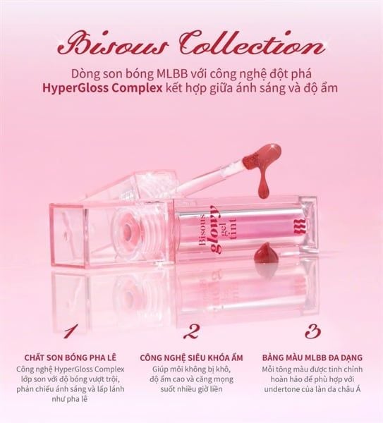 Son Bóng Merzy Bisous Glowy Gel Tint #GT5 Like Dawn