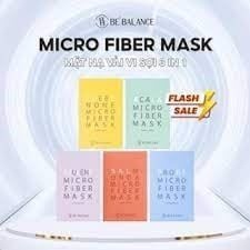 Mặt nạ vải vi sợi Be'Balance Azulene Micro Fiber Mask -tím