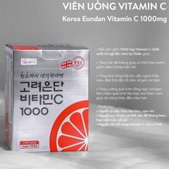 Viên uống Vitamin C 1000mg nội địa Hàn Korea Eundan 120 viên
