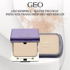 Phấn phủ nén GEO SEMPRE C WATER TWO WAY + Tặng kèm lõi refill