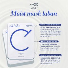 Mặt Nạ Ceramide Phục Hồi Da oh!oh! Moist mask
