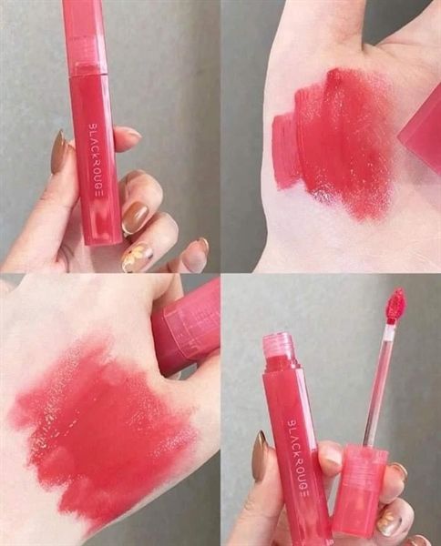 Son tint black rouge half n half water glow hg02 đỏ hồng