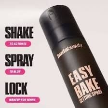 xịt khoá make up Hudabeauty easy bake blurring setting spray 16H 100ml