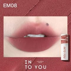 Son Kem Lì INTO YOU shero super matte lip & cheek mud EM8 dạng thỏi