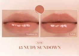 Son tint bóng siêu lì ROMAND GLASTING #15 nudy sundwon
