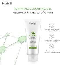Sữa rửa mặt BABE Stop AKN Purifying Cleansing Gel cho da dầu mụn 200ml