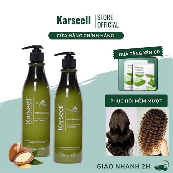 GEL GIỮ NẾP TÓC UỐN XOĂN KARSEELL NATURALLY CURLY 500ML