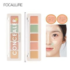 Bảng Triệt Sắc Che Khuyết Điểm 5 Ô FOCALLURE Color Concealer Palette