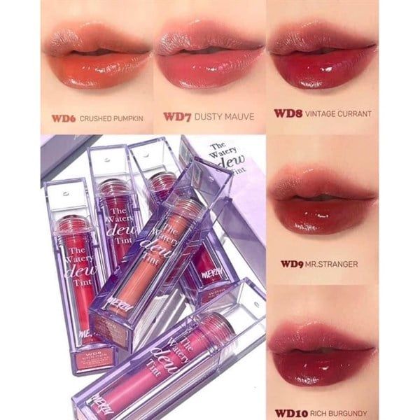 Son Tint Lì, Lâu Trôi Cho Đôi Môi Ẩm Mịn Merzy The Watery Dew Tint 4g