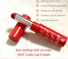 Son dưỡng môi DHC color lip cream 1.5g chiết xuất Olive - Màu đỏ
