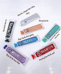 kem đánh răng siêu xịn Marvis trắng răng khử mùi #đỏ-quế bạc hà