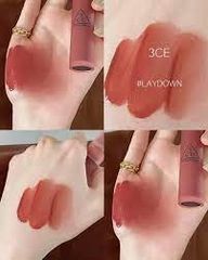 Son tint lì 3CE Blur Water Tint Laydown - Màu Hồng Đào Nude