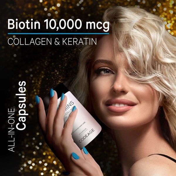 Viên uống cho tóc HAIR VITAMINS hộp 120 viên CODE AGE