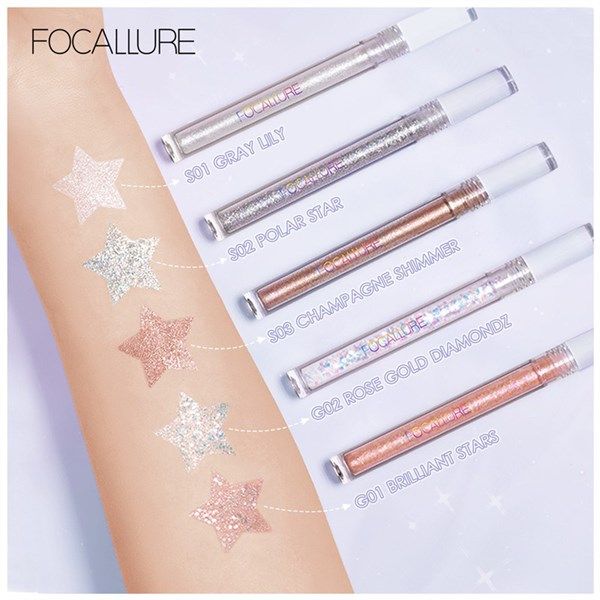 Nhũ Mắt Focallure Glittering Liquid eyeshadow FA195#G01