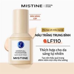 kem nền da khô Mistine cover all foundation #LF110 da sáng