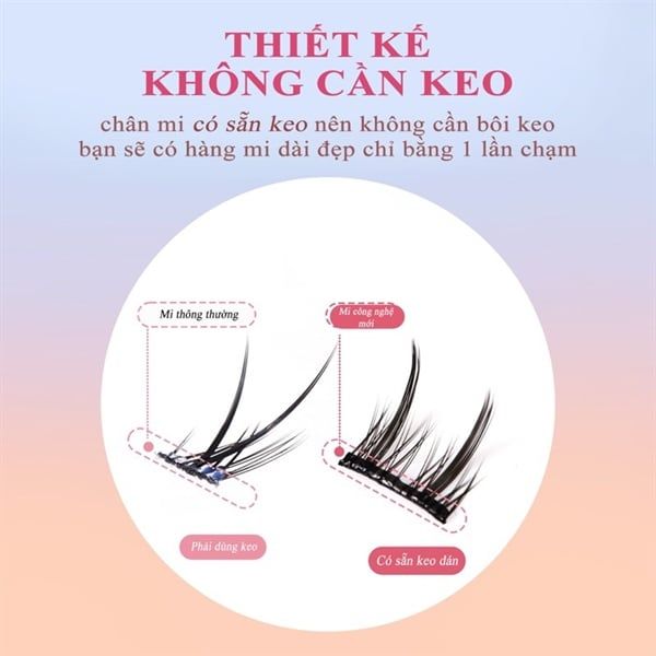 Lông Mi giả tự dính không cần dùng keo Eyes Bling- tái sử dụng nhiều lần