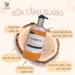 Sữa tắm Nước hoa Pasiori trắng da mềm mịn 500ml[chuẩn cty]